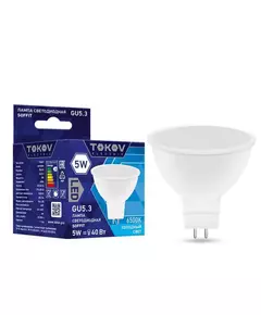Лампа светодиодная 5Вт Soffit 6500К GU5.3 176-264В TOKOV ELECTRIC TKE-MR16-GU5.3-5-6.5K