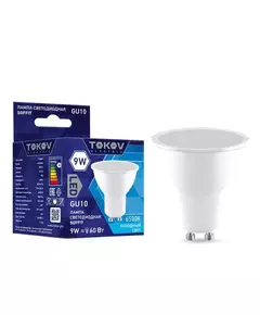 Лампа светодиодная 9Вт Soffit 6500К GU10 176-264В TOKOV ELECTRIC TKE-MR16-GU10-9-6.5K