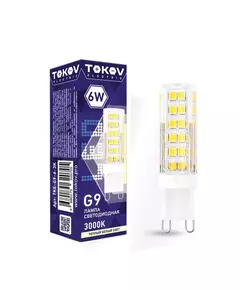 Лампа светодиодная 6Вт Capsule 3000К G9 220-240В TOKOV ELECTRIC TKE-G9-6-3K