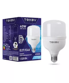 Лампа светодиодная 40Вт HP 6500К Е40/Е27 176-264В TOKOV ELECTRIC TKE-HP-E40/E27-40-6.5K