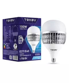Лампа светодиодная 100Вт HP 6500К E40/Е27 176-264В TOKOV ELECTRIC TKE-HP-E40/E27-100-6.5K