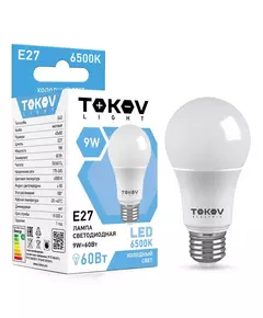 Лампа светодиодная 9Вт G45 6500К Е27 176-264В TOKOV LIGHT TKL-G45-E27-9-6.5K
