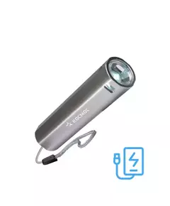 Фонарь ручной аккум. 1ВтLED линза Li-ion 18650 1200мА.ч Power-bank корпус ABS-пластик USB-шнур КОСМОС KOS116Lit