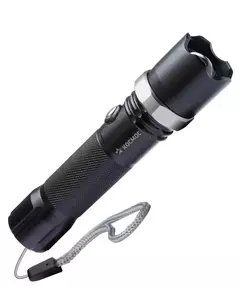 Фонарь ручной аккум. 3ВтLED линза зум Li-ion18650 1200мА.ч анодир алюминий USB-шнур КОСМОС KOS112Lit