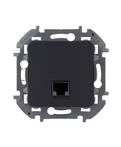 Розетка компьютерная Inspiria RJ45 кат.5E UTP антрацит Leg 673828