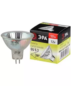 Лампа галогенная GU5.3-MR16-50W-12V-Cl ЭРА C0027358