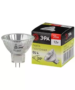 Лампа галогенная GU4-MR11-35W-12V-30Cl ЭРА C0027362