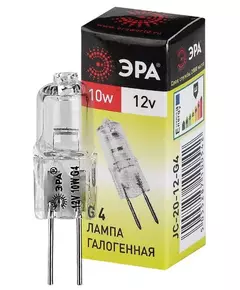 Лампа галогенная G4-JC-10W-12V ЭРА C0027367
