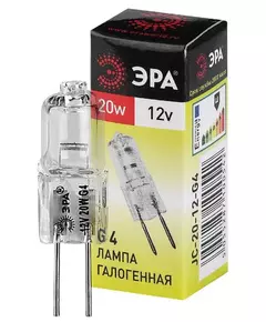 Лампа галогенная G4-JC-20W-12V ЭРА C0027369