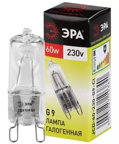 Лампа галогенная G9-JCD-60-230V-Cl 60Вт капсула G9 230В Эра C0027370