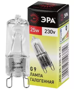 Лампа галогенная G9-JCD-25-230V-Cl 25Вт капсула G9 230В Эра C0027376