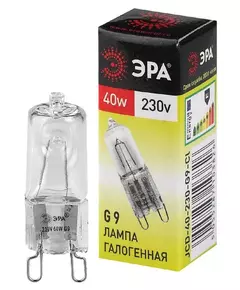 Лампа галогенная G9-JCD-40-230V-Cl 40Вт капсула G9 230В Эра C0027378