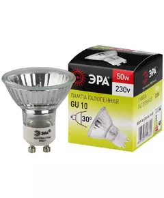 Лампа галогенная GU10-JCDR (MR16) -50W-230V ЭРА C0027386