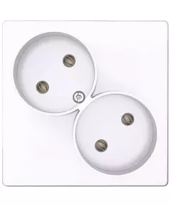 Розетка 2-м СП Simon24 16А IP20 2х2P без защ. шторок механизм бел. Simon 2450457-030