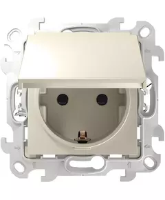 Розетка 1-м СП Simon24 Push&Go 16А IP44 2P+E механизм сл. кость Simon 2420448-031