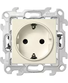 Розетка 1-м СП Simon24 Push&Go 16А IP20 2P+E защ. шторки механизм сл. кость Simon 2420432-031