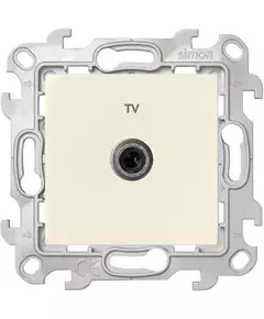 Розетка телевизионная одиночная TV СП Simon24 IP20 механизм сл. кость Simon 2450477-031