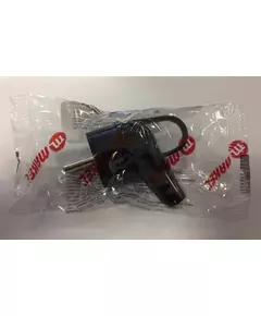 Вилка электрическая с заземл. 16А 220В черн. с кольцом Makel 10038