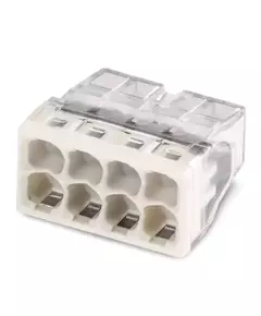 Клемма строительно-монтажная EU2.5 418 прозр. 8 отверстий (блист.5шт) TOKOV ELECTRIC TKE-EU2.5-418/BL5