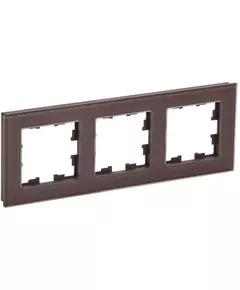 Рамка 3-м BRITE РУ-3-2-БрТБ стекло темн. бронза IEK BR-M32-G-K45