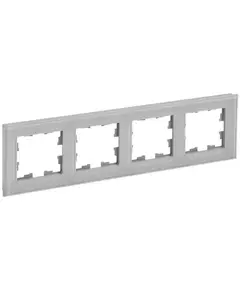 Рамка 4-м BRITE РУ-4-2-БрД стекло дым. IEK BR-M42-G-K30