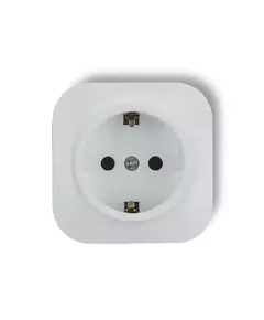 Розетка 1-м ОП Frea 16А IP20 250В с заземл. АБС-пластик бел. TOKOV ELECTRIC TKE-FR-R1Z-C01