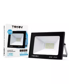 Прожектор светодиодный 30Вт 1700лм 6500К IP65 черн. TOKOV LIGHT TKL-FL/LED-30-6.5K-IP65