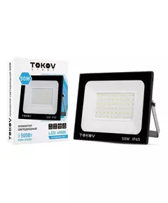 Прожектор светодиодный 50Вт 3400лм 6500К IP65 черн. TOKOV LIGHT TKL-FL/LED-50-6.5K-IP65