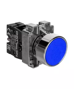 Кнопка управления NP2-BA61 без подсветки син. 1НО IP40 CHINT 574845