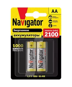 Аккумулятор 94 463 NHR-2100-HR6-BP2 (блист.2шт) Navigator 94463