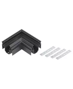 Коннектор угловой TRM-PC20-CC-B для шинопровода NOVA для натяжн. потолков TRM-PC20 черн. Эра Б0054793