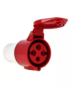 Розетка кабельная 63А 380В 3P+РЕ IP44 (234) EKF ps-234-63-380