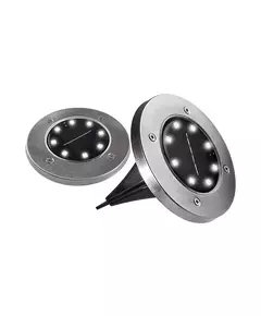 Светильник светодиодный SLR-S12 8SMD грунтовый IP44 корпус нерж. сталь солнечная батарея (уп.2шт) ФАZА 5040984