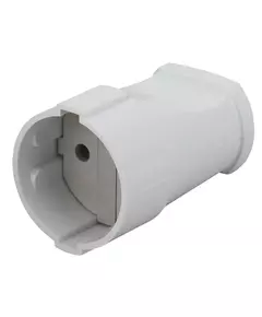 Розетка кабельная без заземл. прямая 10А бел. Rx1-W ЭРА Б0039680