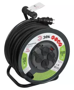 Удлинитель на метал. катушке 4х50м с заземл. IP44 RMx-4es-3х2.5-50m-IP44(KG) КГ с выкл. Эра Б0052919