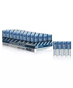 Элемент питания алкалиновый AA/LR6 1.5В Alkaline BOX40 ПРОМО (уп.40шт) Ergolux 14673