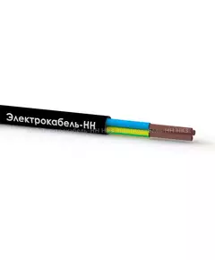 Провод ПВС 3х0.75 380В Ч (уп.100м) ЭЛЕКТРОКАБЕЛЬ НН 000007207