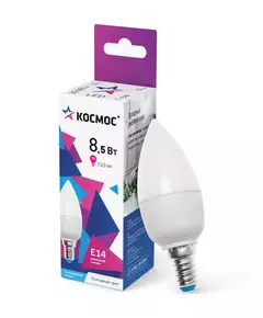 Лампа светодиодная CN 8.5Вт 6500К E14 220В КОСМОС LkecLED8.5wCNE1465