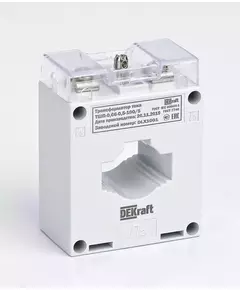 Трансформатор тока ТШП-0.66 0.5S 150/5 5В.А d30мм DEKraft 50103DEK