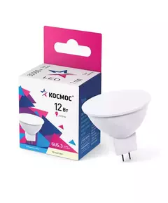 Лампа светодиодная JCDR 12Вт 3000К GU5.3 1070лм 174-265В КОСМОС LkecLED12wJCDRC30