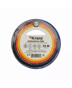 Изолента ПВХ 0.13х15мм 25м син. Kranz KR-09-2105