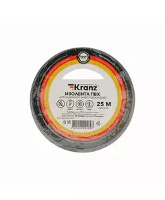 Изолента ПВХ 0.13х19мм 25м сер. Kranz KR-09-2208