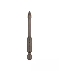 Сверло по стеклу и керамике 6мм 4 грани шестигранный хвостовик Kranz KR-91-0649