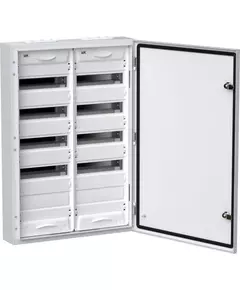 Корпус металлический ЩРн-120 (2х60) 835х570х140 IP54 бел. (одна дверь) TITAN 5 IEK TI5-50-N-2X060-54