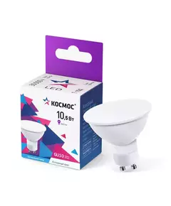 Лампа светодиодная 10.5Вт 6500К GU10 220В Космос LkecLED10.5wGU10C65