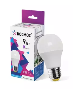 Лампа светодиодная А55 9Вт 6500К Е27 Космос LkecLED9wA55E2765