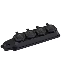 Колодка удлинителя 4-м 16А с заземл. каучук TOKOV ELECTRIC TKE-C05-KK4-Z