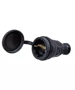 Розетка 1-м 16А с заземл. каучук TOKOV ELECTRIC TKE-C05-KR-Z