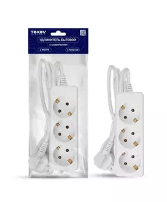 Удлинитель 3х2м с заземл. 16А 3х1 TOKOV ELECTRIC TKE-C01-BU3-2-1-Z