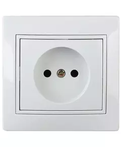 Розетка 1-м СП Plano 1-201-01 16А IP20 250В 2P бел. Intro Б0053859